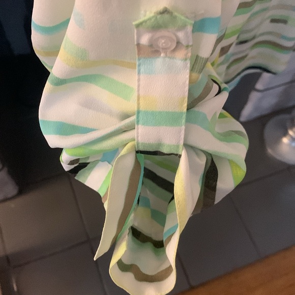 Calvin Klein size M multi colored blouse - Picture 5 of 8